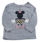 Sivé tričko s Minnie H&M