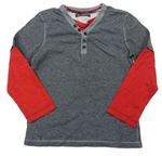 Pruhovano-červené tričko M&S