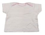 Lacné dievčenské tričká s krátkym rukávom veľkosť 68