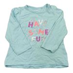 Lacné dievčenské tričká s dlhým rukávom veľkosť 86