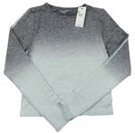 Sivo-svetlozelené funkčné tričko