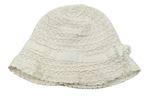 Biely čipkový klobúk H&M