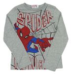 Sivé tričko so Spidermanem Marvel