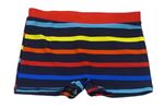 Tmavomodro-farebné pruhované nohavičkové plavky Matalan