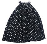 Čierne šifónové šaty s hviezdičkami s flitrami M&S