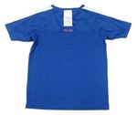 Modro-bílé sportovní funkční tričko s logem zn. Puma