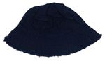 Tmavomodrý rifľový klobúk Tu vel.116-134