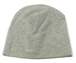 Sivá melírovaná bavlnená čapica