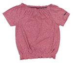Ružové melírované tričko S. Oliver