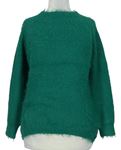 Dámsky zelený chlpatý sveter Primark