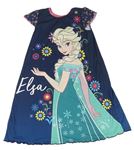Tmavomodrá nočná košeľa s Annopu a Elsou Disney