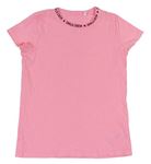 Neónově ružové rebrované tričko C&A