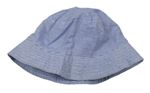 Modro-biely pruhovaný klobúk F&F