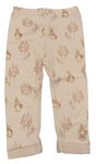 Ružové kvetované pyžamové nohavice s králíky - Peter Rabbit Nutmeg