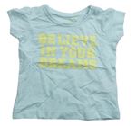 Luxusné dievčenské tričká s krátkym rukávom veľkosť 80