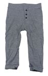 Tmaovmodré melírované pyžamové nohavice s gombíkmi George