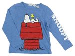 Svetlomodré tričko so Snoopym H&M