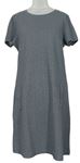 Dámske sivé vzorované šaty Gina Benotti