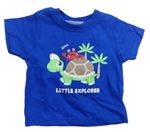 Zafírové tričko so korytnačkou Ergee