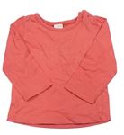 Lacné dievčenské tričká s dlhým rukávom veľkosť 68