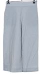 Dámske sivo-biele prúžkované culottes nohavice Zara