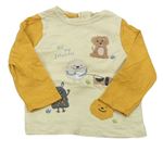 Krémovo-medové tričko so zvieratkami John Lewis