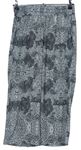 Dámske čierno-biele vzorované culottes nohavice Soyaconcept
