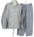 Pánske sivé vzorované pyžama