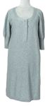 Dámske sivé svetrové šaty Gina