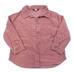 Ružová menšestrová košeľová bunda Primark