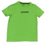 Zelené tričko s nápisom F&F