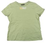 Zelené tričko s nápisom Primark