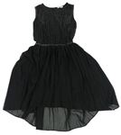 Čierne plisované šaty Bluezoo