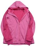 Svetloružová -ružová softshellová bunda s kapucňou Crivit