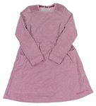 Ružové teplákové šaty s čipkou Review