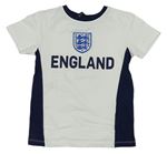 Bielo-tmavomodré tričko s erbem England George
