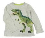 Svetlosivé tričko s dinosaurom C&A