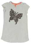 Biele trblietavé tričko s motýlom Next