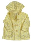 Bílo-žlutá květovaná pláštěnka s kapucňou Monsoon