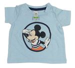Svetlomodré tričko s Mickey Mousem Disney
