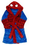 Modro-červený chlpatý župan s kapucí - Spiderman Mothercare