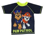Tmavomodro-neónové UV tričko s Tlapkovou patrolou Nickelodeon