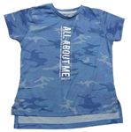 Modré army tričko s nápisom Primark